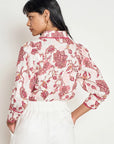 ZOE KRATZMANN | SERENADE TOP - ROSE PAISLEY