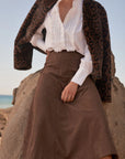 ZOE KRATZMANN | STELLAR SKIRT - MOCHA