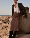 ZOE KRATZMANN | STELLAR SKIRT - MOCHA