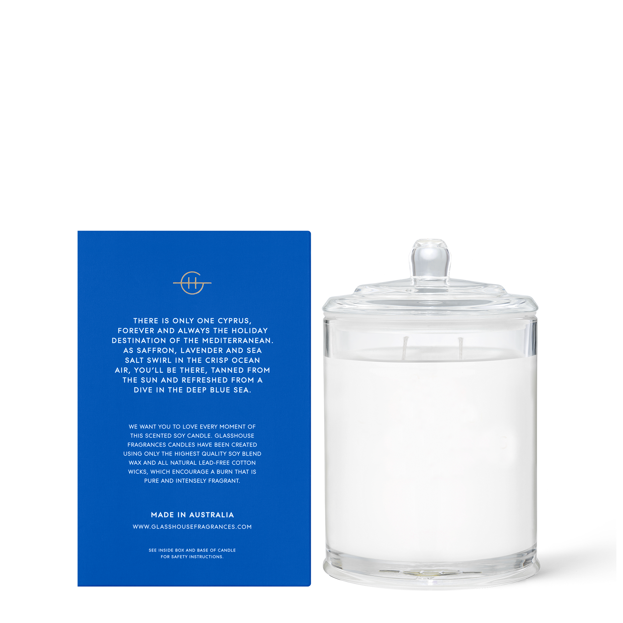 GLASSHOUSE | DIVING INTO CYPRUS - 380G CANDLE