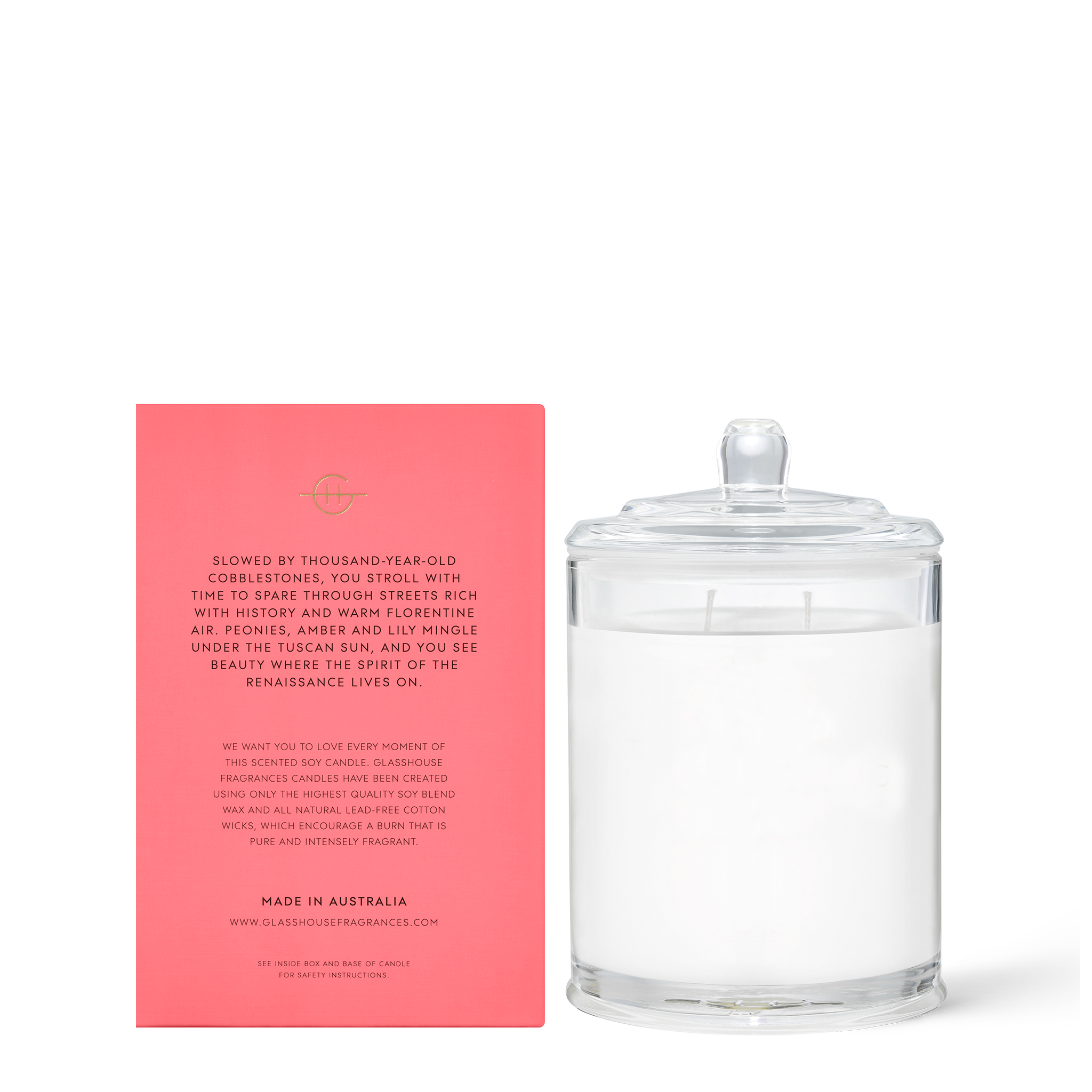 GLASSHOUSE | FOREVER FLORENCE - 380G CANDLE