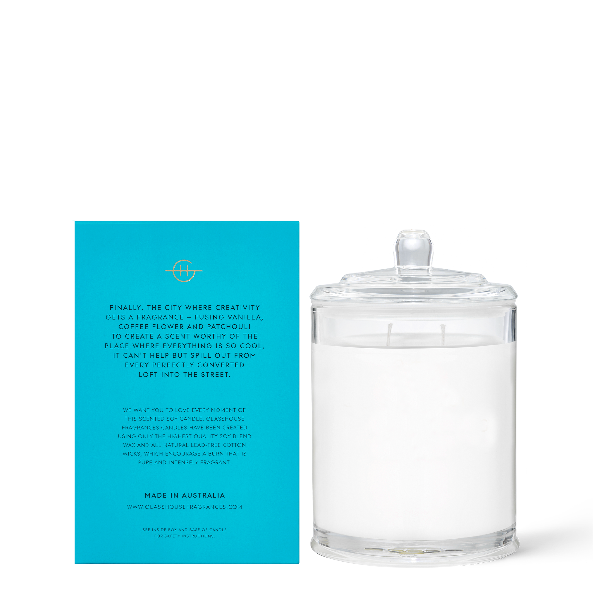 GLASSHOUSE | MELBOURNE MUSE - 380G CANDLE