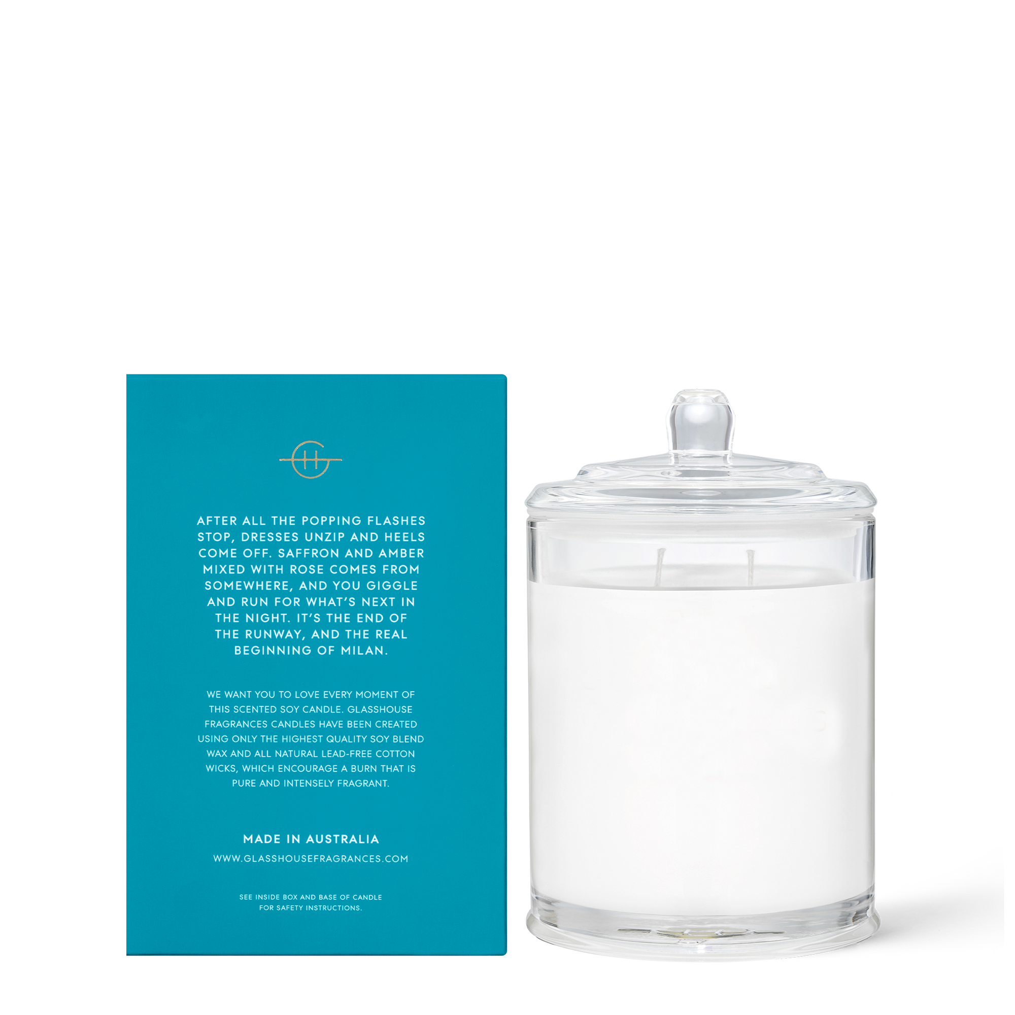 GLASSHOUSE | MIDNIGHT IN MILAN -  380G CANDLE