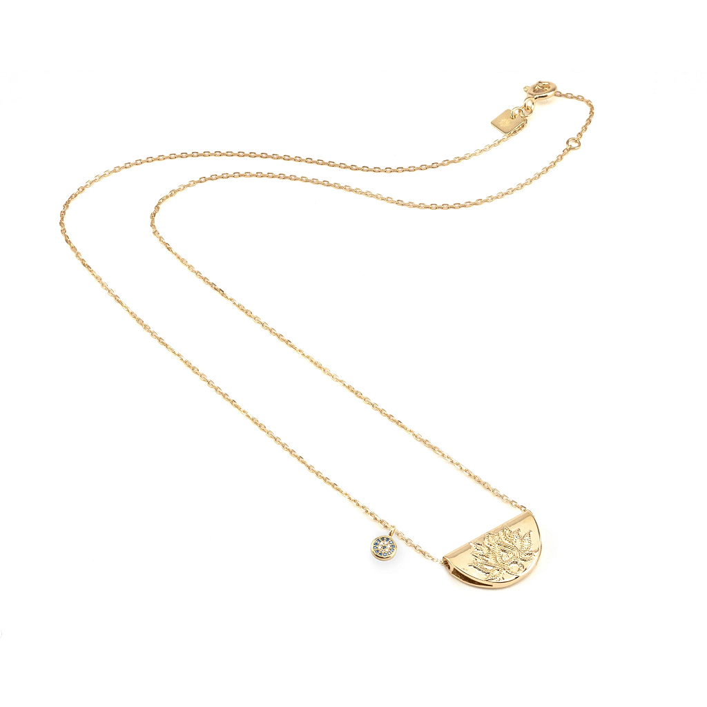 BY CHARLOTTE | LUCKY LOTUS NECKLACE - GOLD