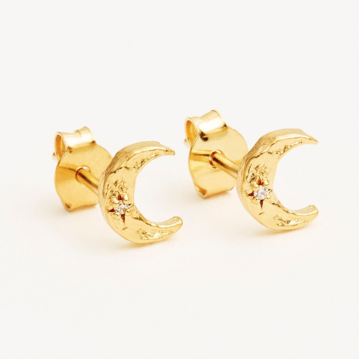 BY CHARLOTTE | WANING CRESENT STUD EARRINGS