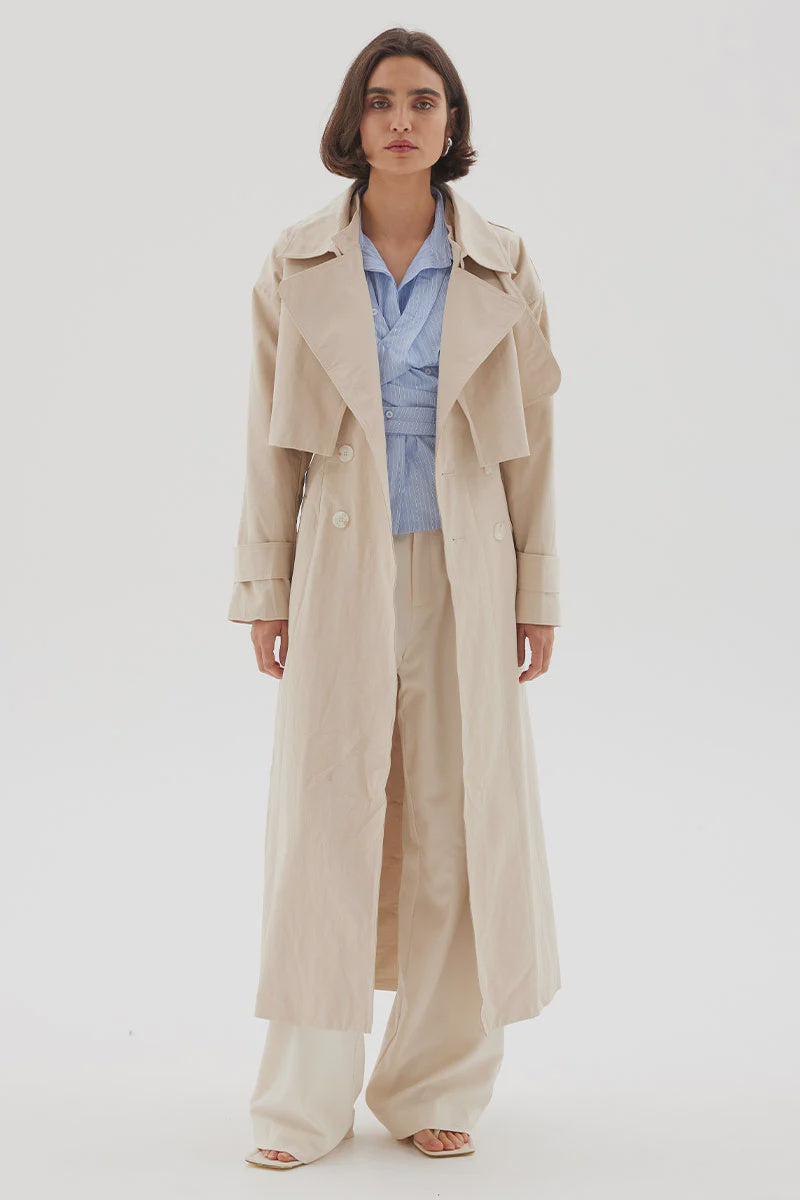 SOVERE | DIVISION MULTI WEAR TRENCH  COAT - BEIGE