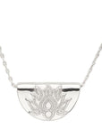 BY CHARLOTTE | SILVER LOTUS SHORT NECKLACE