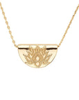 BY CHARLOTTE | GOLD LOTUS SHORT NECKLACE