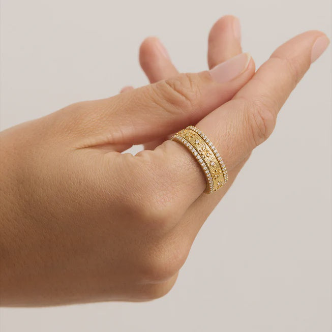 BY CHARLOTTE | GOLD I AM ENOUGH SPINNING MEDITATION RING
