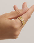 BY CHARLOTTE | GOLD I AM ENOUGH SPINNING MEDITATION RING